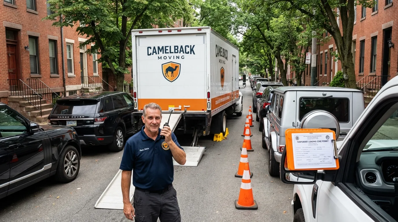 City street loading permit setup in Shortsville, NY